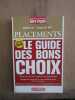 Nathalie cot françois De wittplacementsle livre des bons choixedition. 
