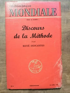 Bibliothèque Mondiale nº6 René Descartes Discours de la Méthode Avril 1953