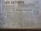 Les Lettres Françaises n85 8 Décembre 1945 paulhan peynet effel carbi. 