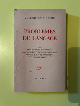 Problèmes du langage collection diogéne Gallimard. collection