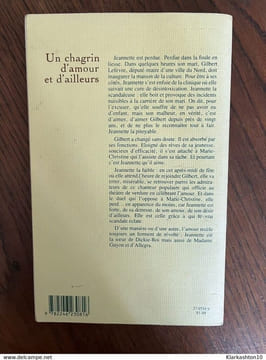Un chagrin d'amour et d'ailleurs. Francoise Mallet Joris