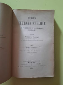 Cursus Theologiae Dogmaticae Tomus Secundus