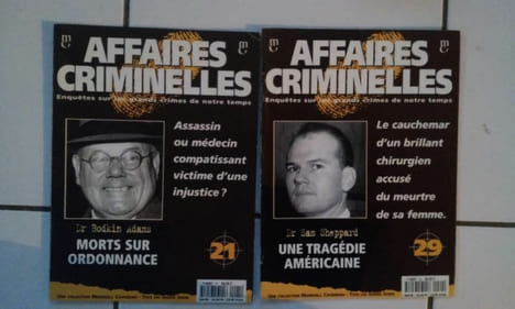 lot AFFAIRES CRIMINELLES 21 et 29 Dr Bodkin Adams Dr Sam Shepard serial killer. undefined