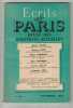 ECRITS DE PARIS No 120 Novembre 1954 Michel Dacier. Henry Bordeaux