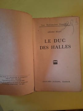 André Billy Le Duc des Halles Edouard. undefined