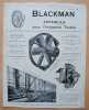 Pub VENTILATEURS BLACKMAN appareils Industrie Textile. 