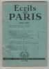 ECRITS DE PARIS No 92 Juin 1952 Michel Dacier Jean Pleyber Ruby. 