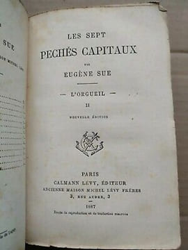 Eugène Sue Les Sept Péchés Capitaux L'orgueil Tome II. undefined