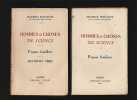 Maurice d'Ocagne Hommes et choses de science 1ère 2ème série 1930 1932. 