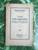 Cours d'éconimie politique. Bertrand Nogaro
