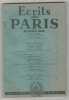 ECRITS DE PARIS No 88 Février 1952 Michel Dacier Jean Pleyber. 