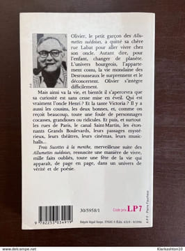 Trois sucettes à la menthe. Robert Sabatier