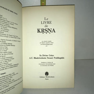 LE LIVRE DE KRSNA tome 1 seul. undefined