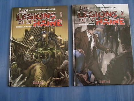 lot bd Les légions de la haine 1 et 2 Studio Monochrome ZAZ. Studio 100