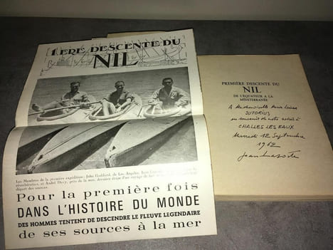 Jean Laporte 1ERE DESCENTE DU NIL DE L'EQUATEUR A LA MEDITERRANEE dédicacé. undefined