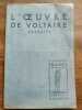 L'oeuvre De Voltaire extraits Classiques France Librairie hachette. Voltaire
