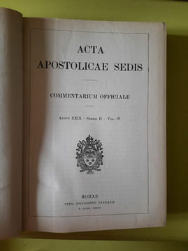 Acta Apostolicae Sedis Commentarium officiale. undefined