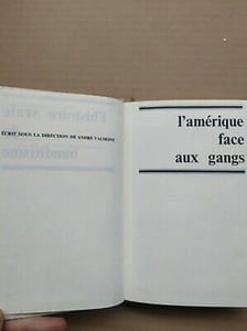 L'amérique face aux gangs éditions de saint clair