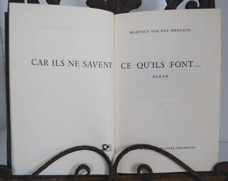Max. Van Der Meersch CAR ILS NE SAVENT CE QU'ILS FONT. undefined