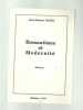 Jean Jacques BLOCH Romantisme et modernité dédicacé poèmes. 