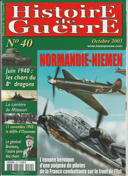 Histoire de Guerre n 40 Octobre 2003 normandie niemen chars du 8e dragon. undefined