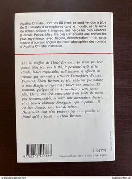 A l'hôtel bertram Club des Masques. Agatha Christie
