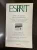 Revue Esprit Décembre 2001. 
