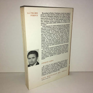 Jacques Cabau LA PRAIRIE PERDUE Histoire du roman Américain SEUIL. undefined