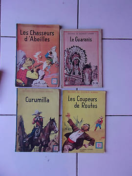 lot 4 oeuvres de de le Guaranis curumilla coupeurs route. Gustave Aimard