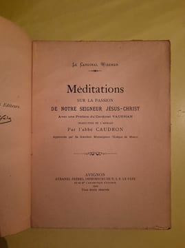 Méditations sur la passion de notre Seigneur jésus christ avignon. undefined