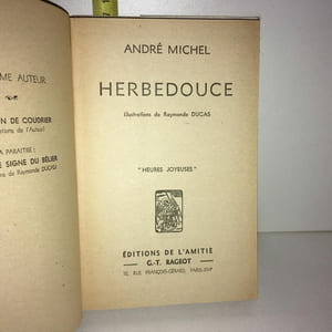 HERBEDOUCE illustré Raymonde Ducas HEURES JOYEUSES