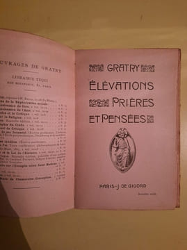 Graty élévations Prières et Pensées j. undefined