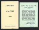 Hervé ROY Amont Poésie Bételgeuse XXVIII avec ENVOI Autographe. 