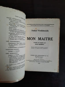 Swâmi Vivekânanda Mon Maitre 1937
