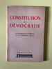 Constitution et D&eacute;mocratie. Les enseignements de l'Histoire. 