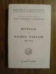 Tributo A Maurice Marache 1916 1979 studio Tedesco E austriaco