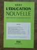Vers l'&eacute;ducation nouvelle n154 juillet ao&ucirc;t 1961. 