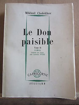Le Don paisible Tome II julliard Service de Presse. Mikhaïl Cholokhov