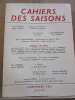 Cahiers des Saisons n25 Printemps julliard sp non coup&eacute;. 