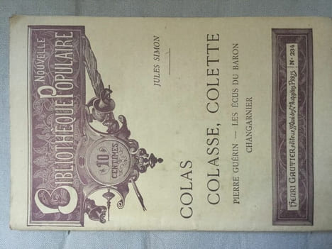 Bibliothèque Populaire N 234. Jules Simon Colas Colasse Colette Gautier. undefined