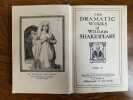 The dramatic works of William Shakespear Sons Ltd. Thomas Nelson