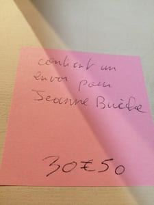 Envoi de l'auteur