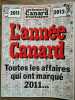 Les dossiers du Canard enchaîné n122 Décembre 2011 L'année Canard. 