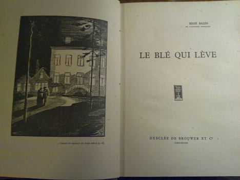 René bazin Le blé qui lève Desclée de Brouwer et cie. BAZIN René