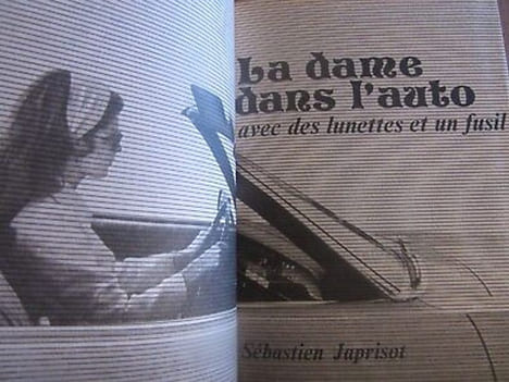 La dame dans l'auto avec des lunettes rombaldi. Japrisot Sébastien
