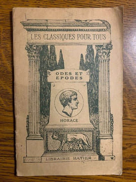 horace Odes et épodes Extrait des latins par ch Georgin Hatier. B. Hatier