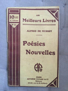 Alfred de Musset Poésies Nouvelles N53 Fayard