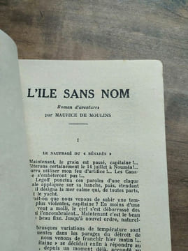 Mon Roman d'Aventures L'île sans nom - Maurice de Moulins Ferenczi. undefined
