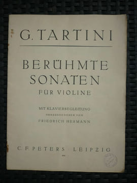 G. Tartini Berühmte Sonaten für Violine-Grande Sonate Edition Peters N8626. undefined