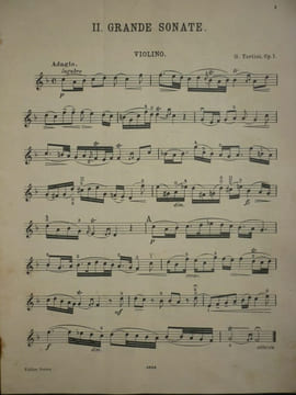 G. Tartini Berühmte Sonaten für Violine-Grande Sonate Edition Peters N8626. undefined